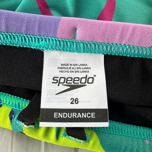 NWT Speedo Standard Swimsuit Brief Endurance+ The One Floating Floral Size 26 - Picture 7 of 10